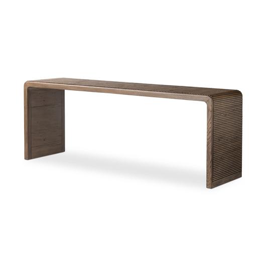 Leo Console Table in Rustic Grey by FOUR HANDS
