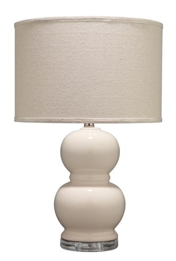Bubble Ceramic Table Lamp, Cream by Jamie Young