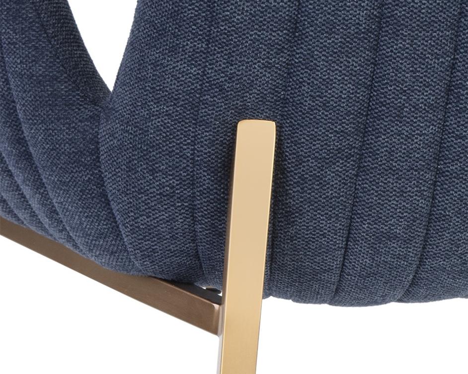 Lucano Dining Armchair - Belfast Navy by Sunpan