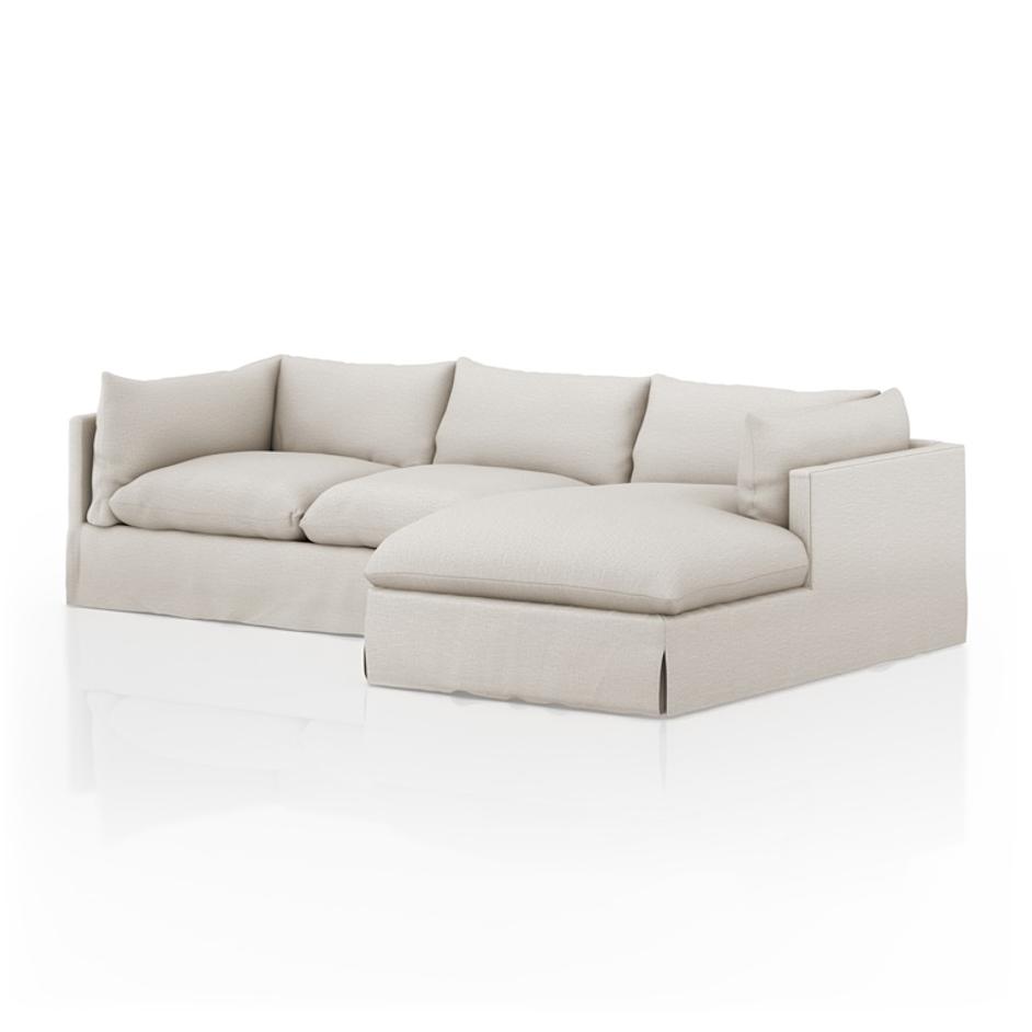 Habitat 2Pc Raf Sectional In 112'' In Nimbus by FOUR HANDS