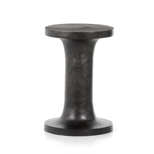Gino End Table In Raw Black by FOUR HANDS