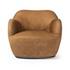 Julius Swivel Chair In Nubuck Cognac by Four Hands