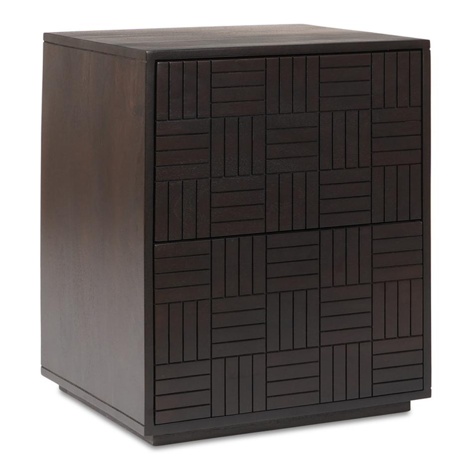 Denman Nightstand Dark Brown by Moes Home