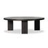 Mesa Large Round Coffee Table In Ebony by FOUR HANDS