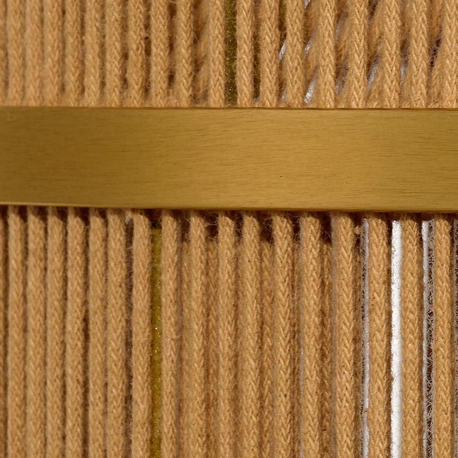 Congruent 1-Light Iron and Cotton Pendant by Jamie Young