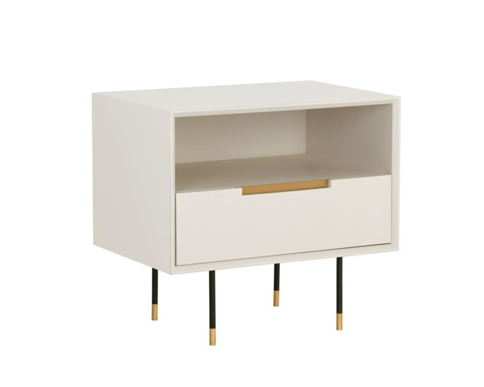 DANBURY NIGHTSTAND - MODERN CREAM by Sunpan