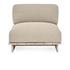 Livia Teak Outdoor Armless Chair Taupe by Classic Home