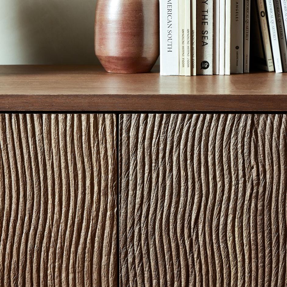 Gilmore Media Console in Aged Mango by FOUR HANDS