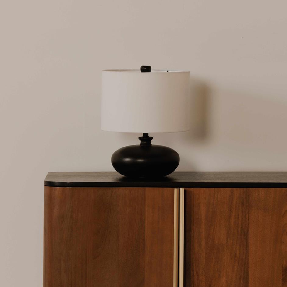 Evie Table Lamp Black by Moes Home