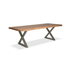 Brooks Teak X-Base Table by Urbia Imports
