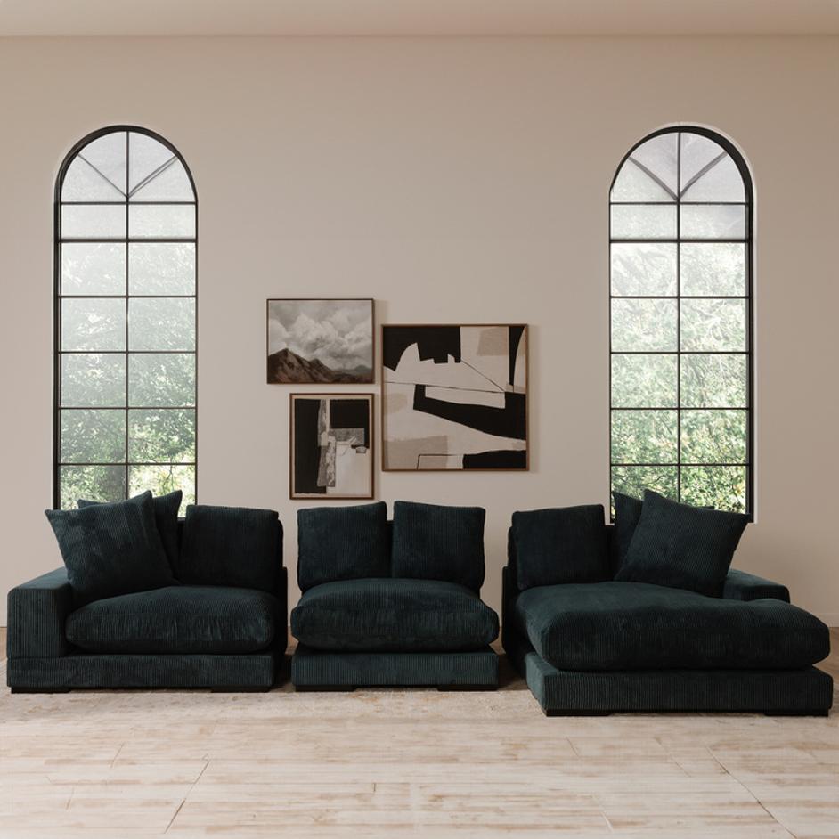 Plunge Slipper Chair Navy by Moes Home