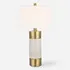 Adelia Ivory & Brass Table Lamp by Uttermost