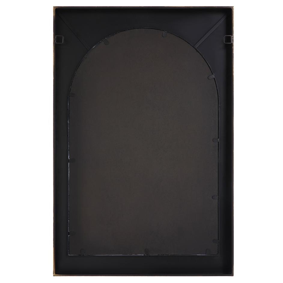 Crisanta Gloss White Arch Mirror by Uttermost