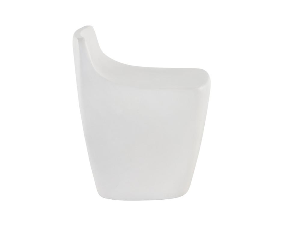LEDGER STOOL - WHITE by Sunpan