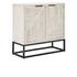 Flint Mango Wood 2Dr Cabinet Coastal White by Classic Home