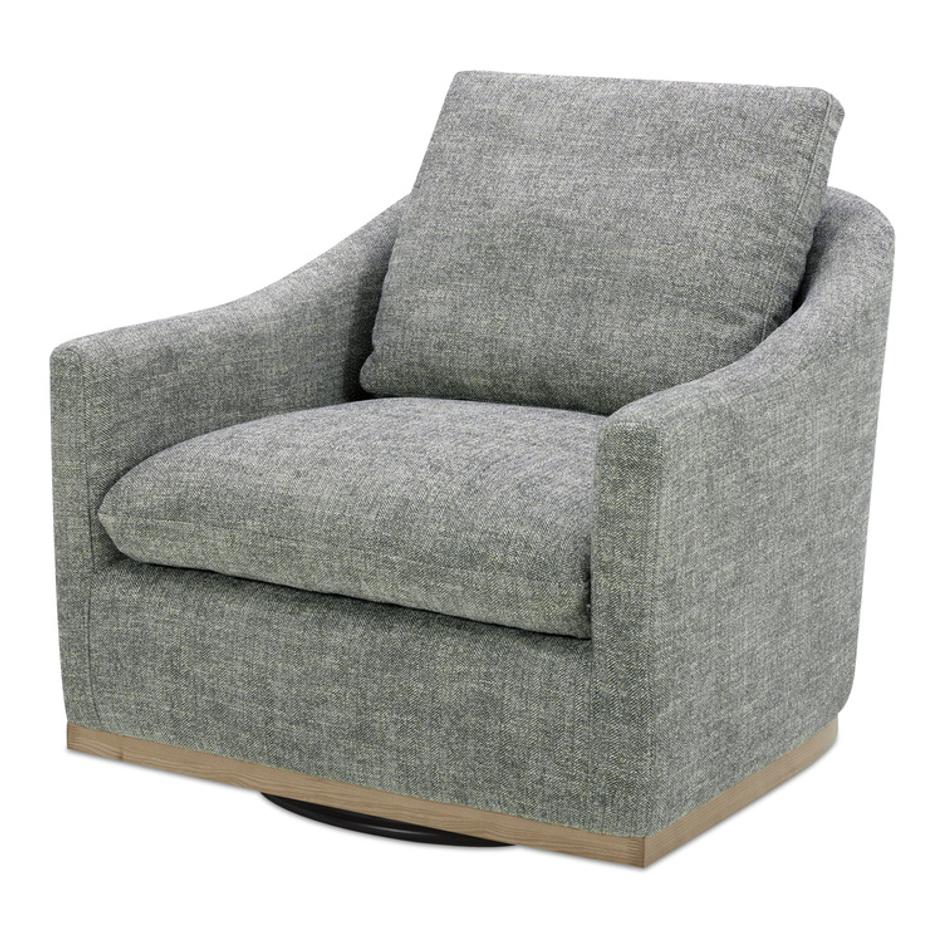 Linden Swivel Chair Slated Moss by Moes Home