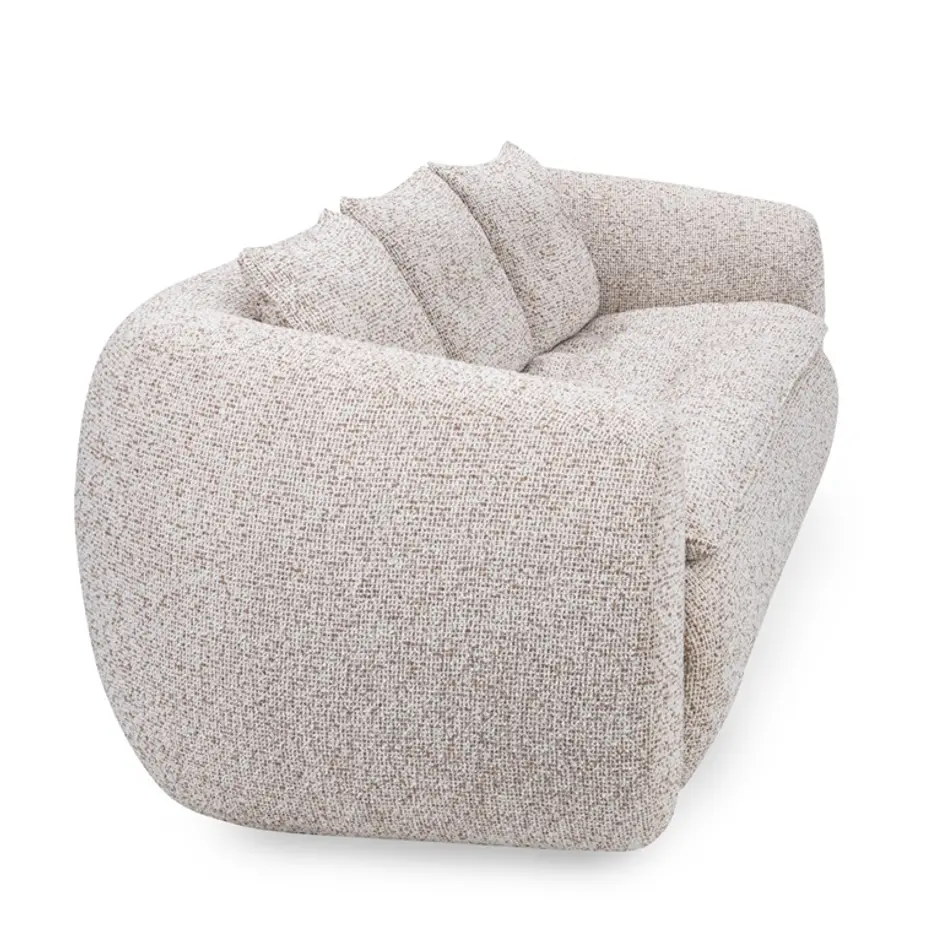 Ember Upholstered Sofa Cream White by Classic Home