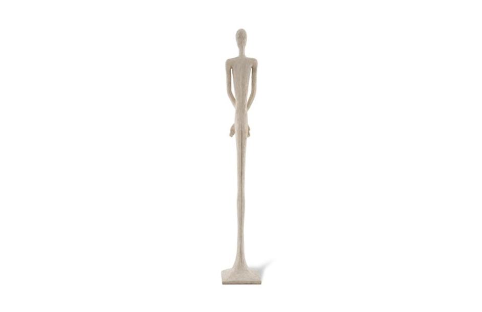 Skinny Female Sculpture, Roman Stone 84"H by PHILLIPS COLLECTION