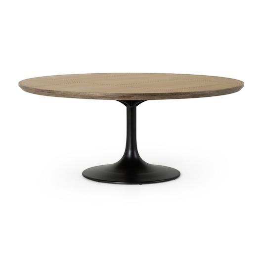 Powell 71" Dining Table-Br Brass Clad by FOUR HANDS