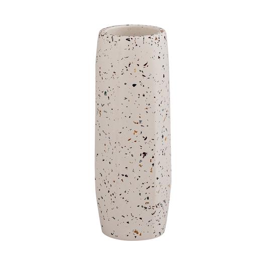 Terrazzo White Vase - Medium Skinny by tov furniture