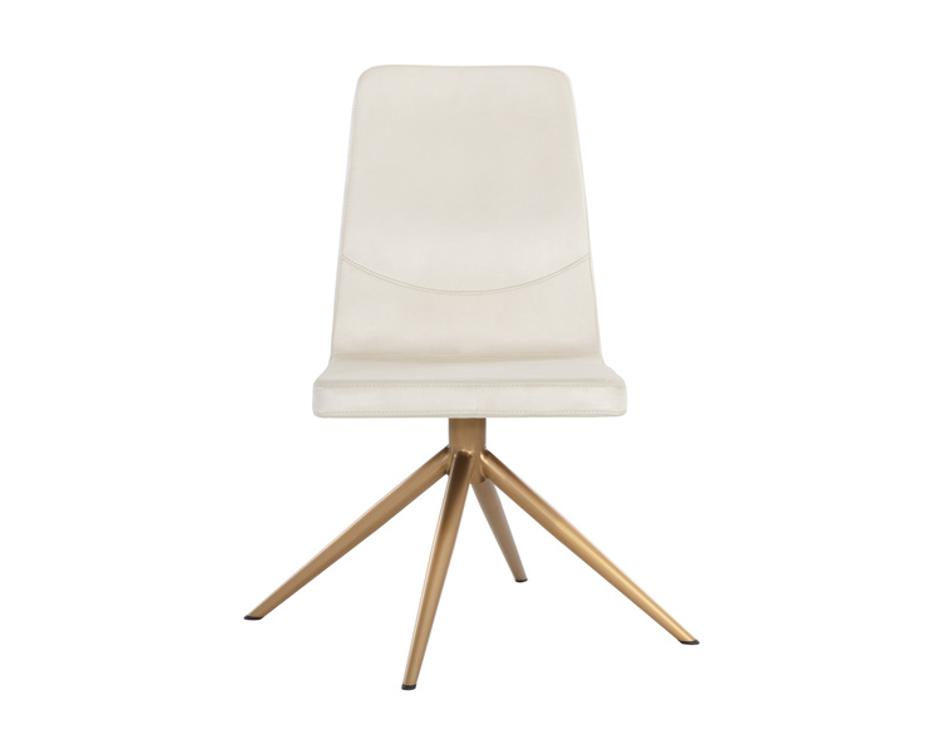 HILDA SWIVEL DINING CHAIR - VIENNA CREAM by Sunpan