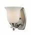 Lagoon 1 Light Vanity in Brushed Nickel Finish by Z-Lite