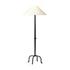 Neville Floor Lamp In Matte Black Cast Aluminum by Four Hands