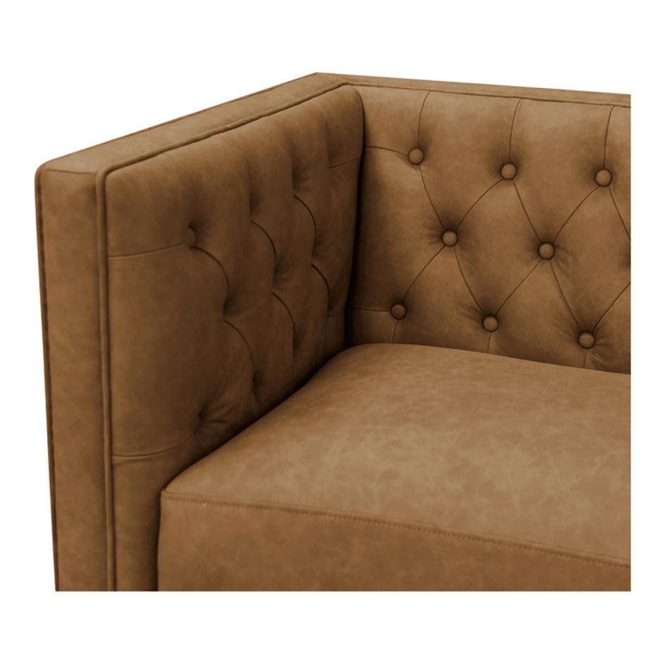 Fielder Sofa Tan Leather by Moes Home