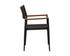 NAVA STACKABLE DINING ARMCHAIR - BLACK by Sunpan