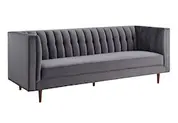 Sebastian Grey Velvet Sofa by tov furniture