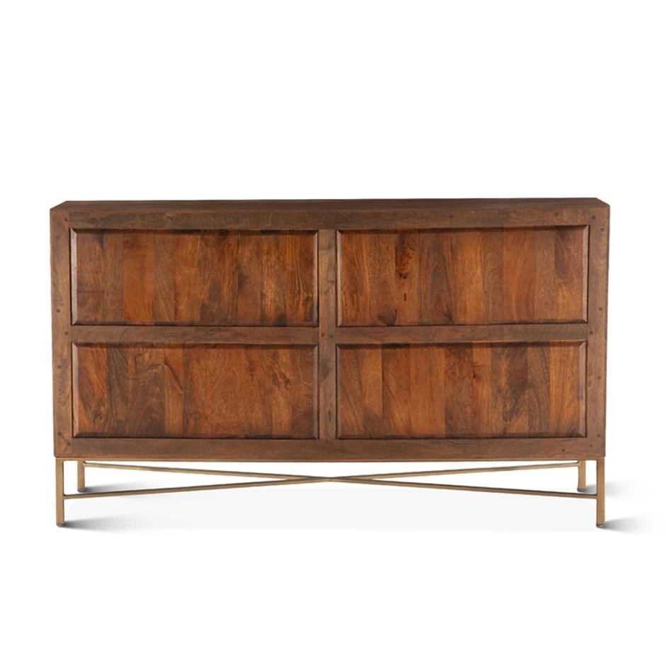 Cosmopolitan Six Drawer Dresser, Honey Brown by Home Trends & Design