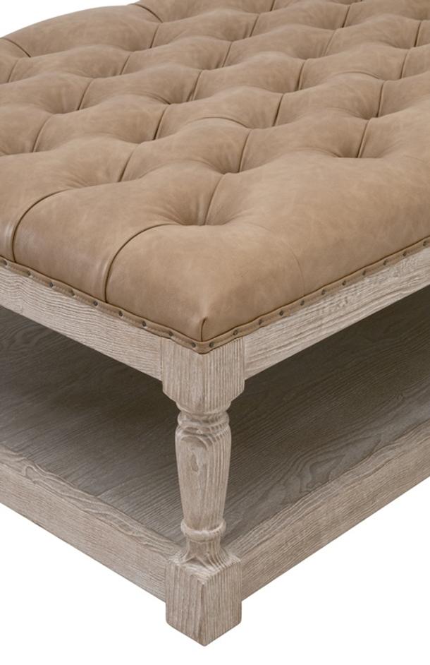 Townsend Tufted Upholstered Rectangle Coffee Table by Essentials For Living