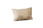 GOAT FUR BOLSTER LIGHT GREY by Moes Home
