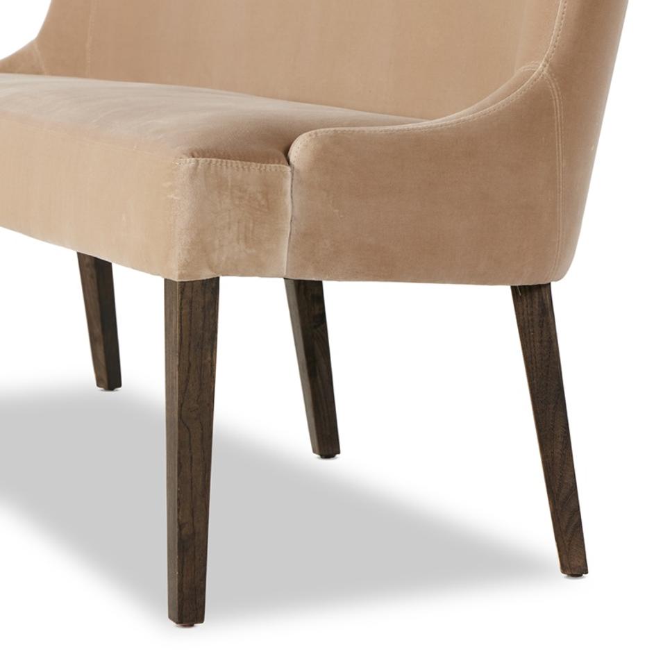 Edward Dining Bench In Surrey Taupe by FOUR HANDS