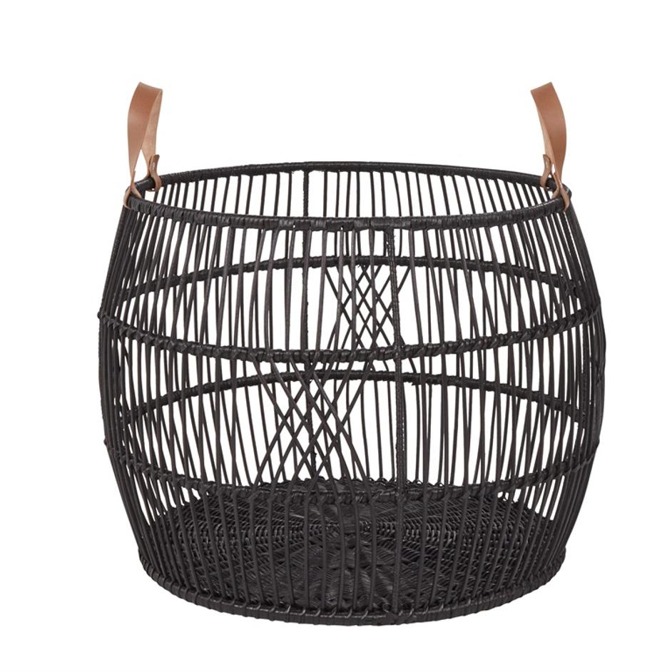 Rattan Iron Basket by Classic Home