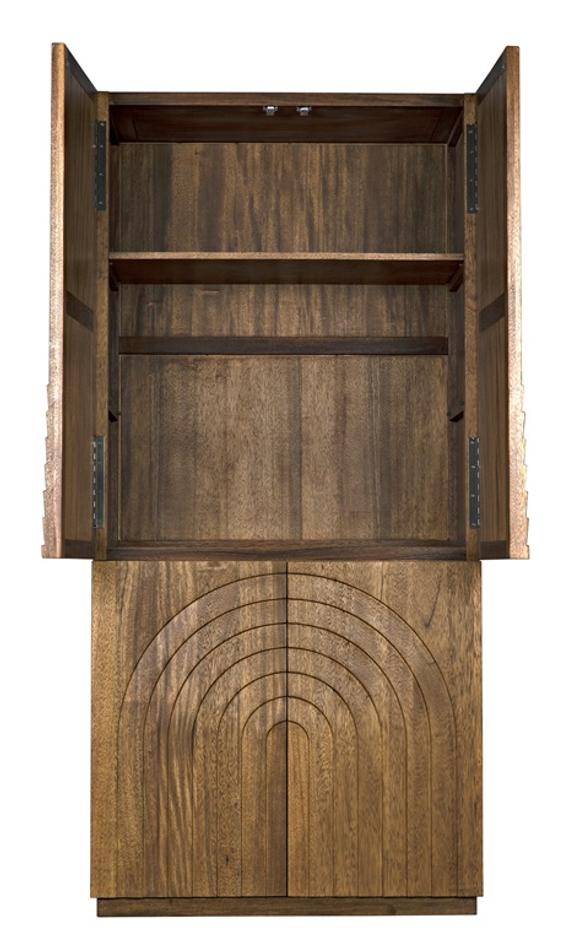 Otto Hutch Dark Walnut Finish by Noir Furniture