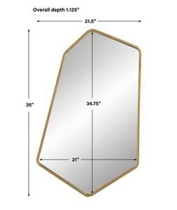 Linneah Large Gold Mirror by Uttermost