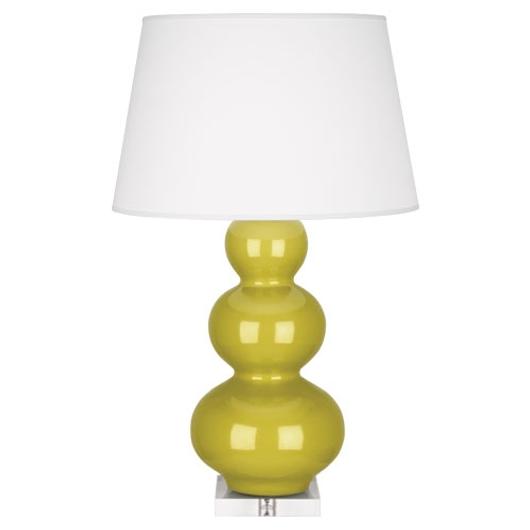 Citron Triple Gourd Table Lamp by Robert Abbey