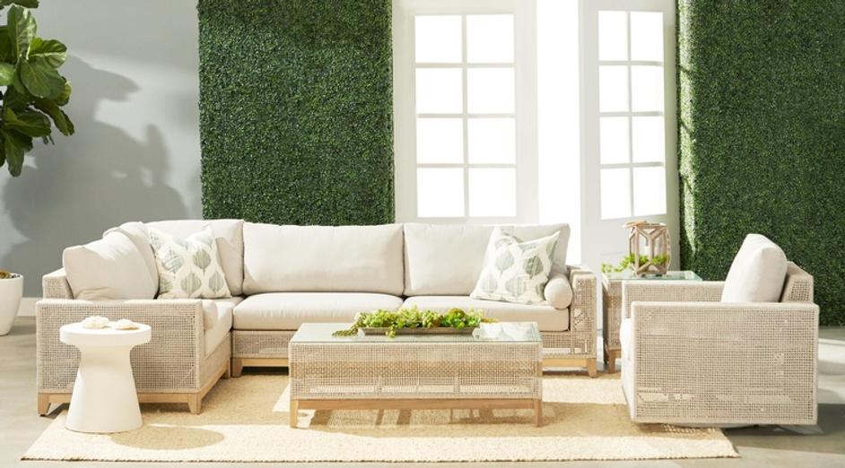 Tropez Outdoor Modular Armless Sofa Chair by Essentials For Living