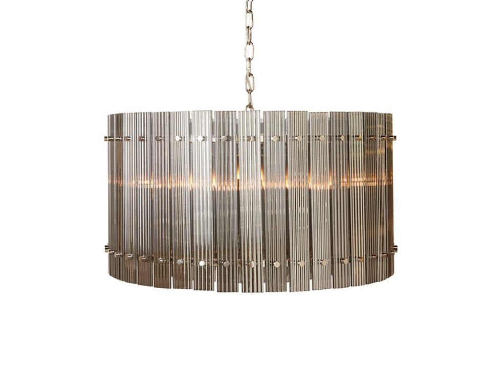 KORE CHANDELIER - SMALL - NICKEL - SMOKE GREY by Sunpan