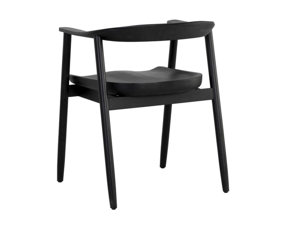JEREMY DINING ARMCHAIR - BLACK by Sunpan