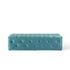 Carole 60" Tufted Button Entryway Performance Velvet Bench In Sea Blue by Modway Furniture
