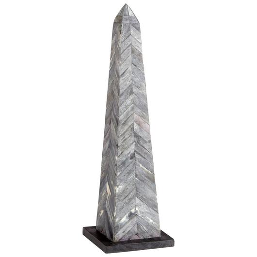Herring Obelisk Sculpture In Grey And Black by Cyan Design