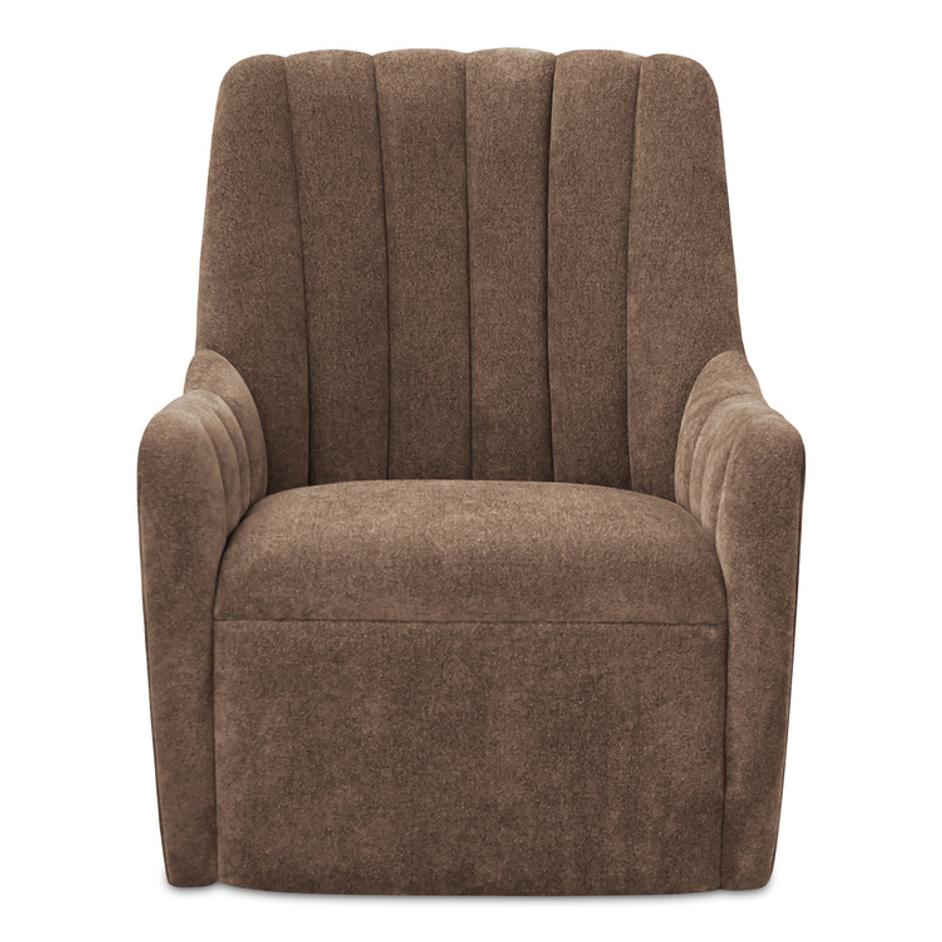 Bowie Swivel Chair Cool Brown by Moes Home