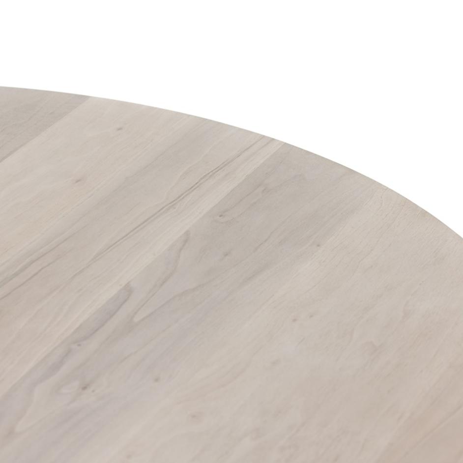 Hudson Round Dining Table In Ashen Walnut by FOUR HANDS