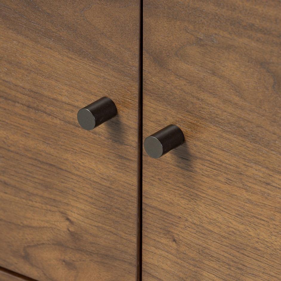 Hawkes Media Console - Dark Walnut Solid by Four Hands