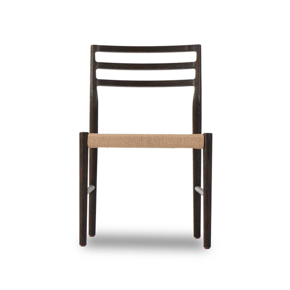 Glenmore Woven Dining Chair In Light Carbon by FOUR HANDS