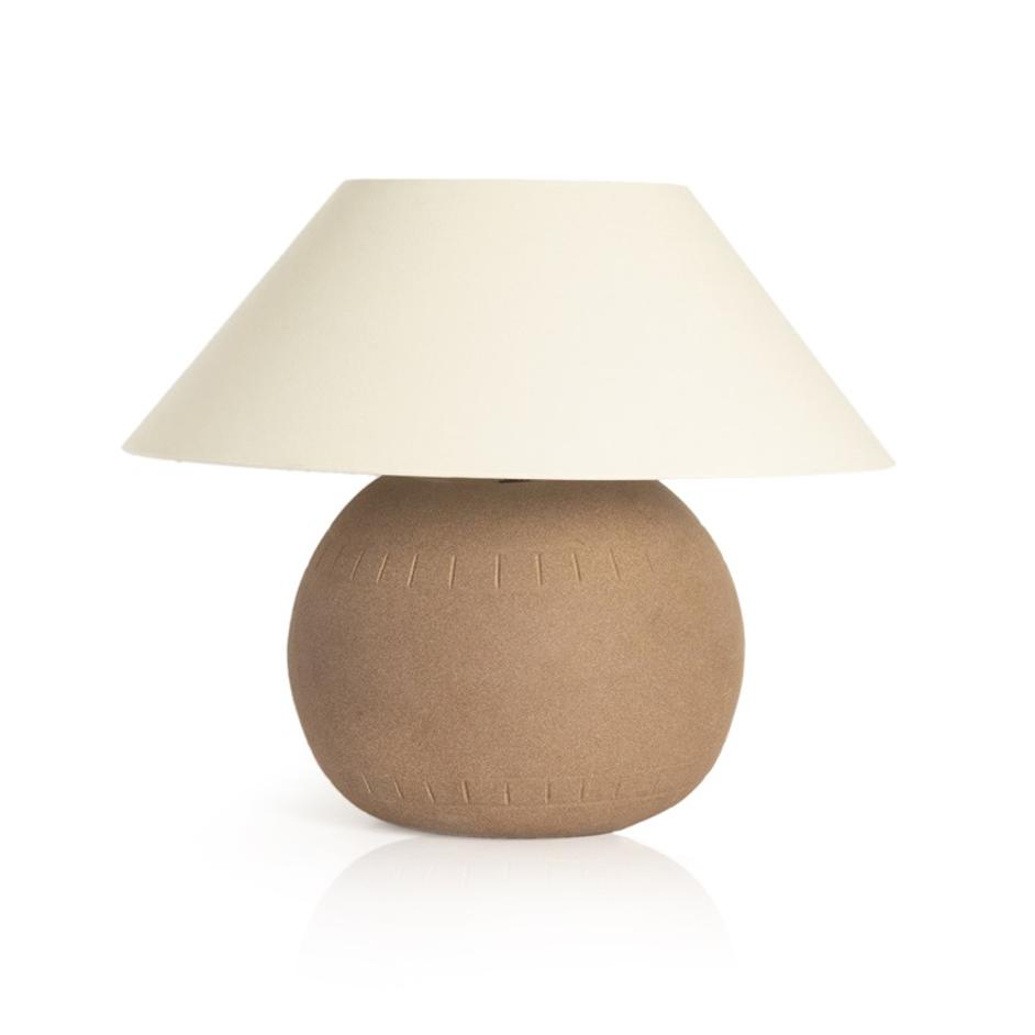 Honus Table Lamp In Dark Sand by FOUR HANDS