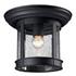 Outdoor Flush Mount Outdoor Flush Mount Light in Black Finish by Z-Lite
