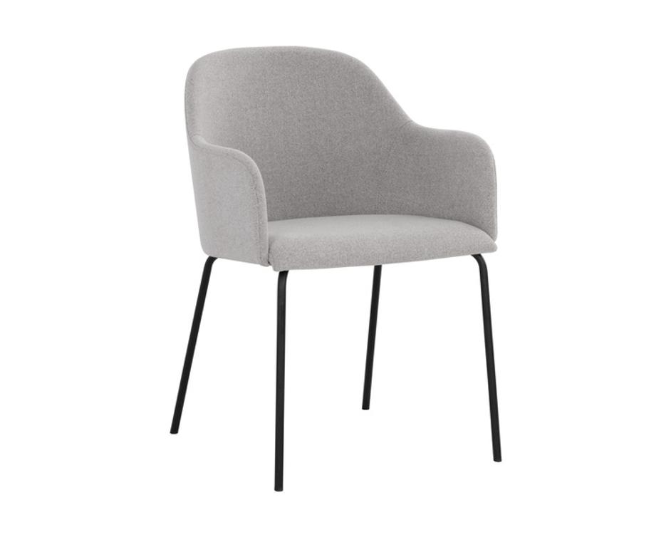 HENSLEY DINING ARMCHAIR - MINA WARM GREY by Sunpan